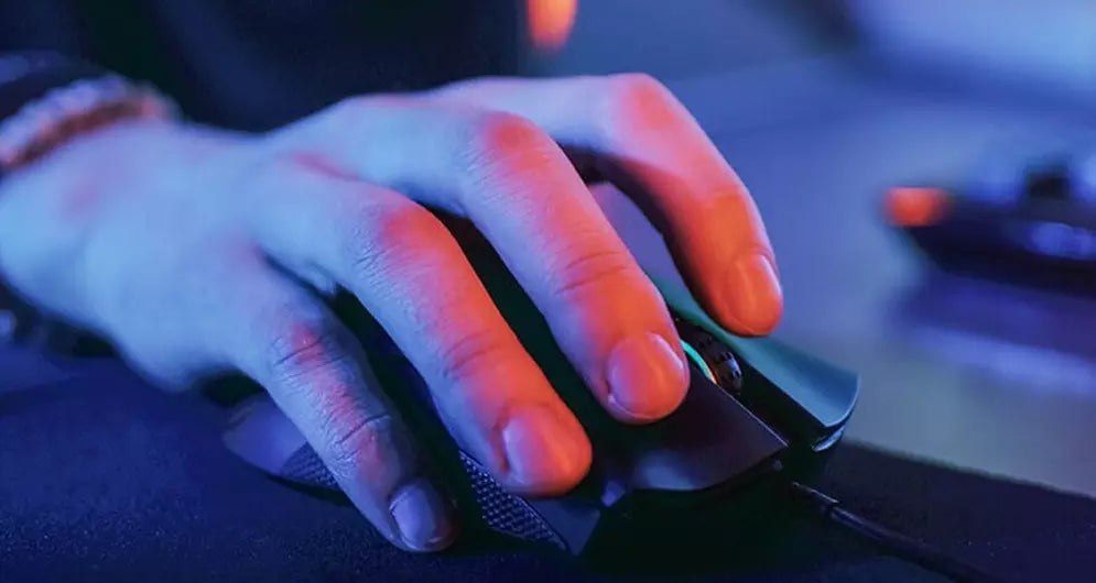 Mouse grip types - Claw grip, Palm grip and Fingertip grip