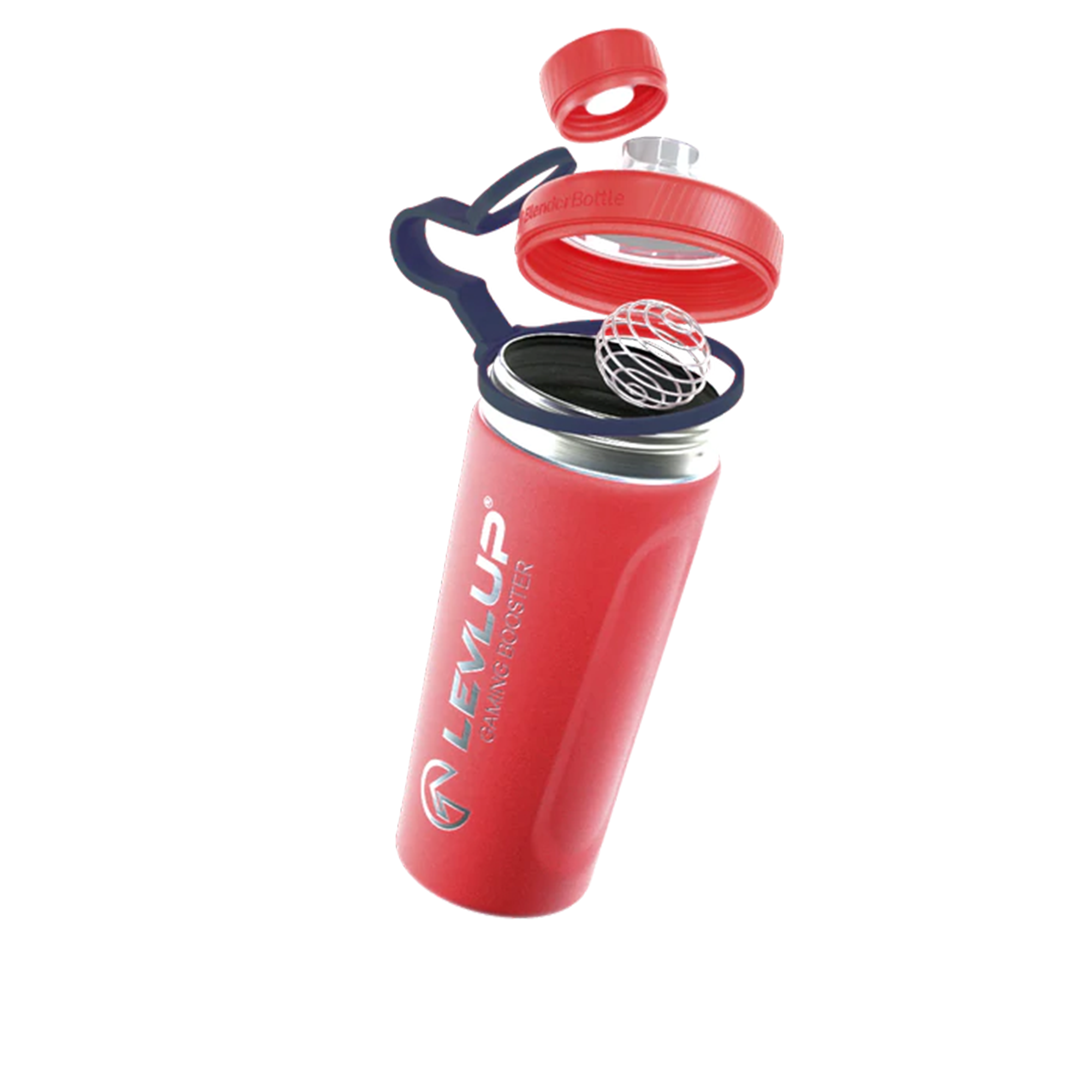 Blender Bottle Ice Tank Red